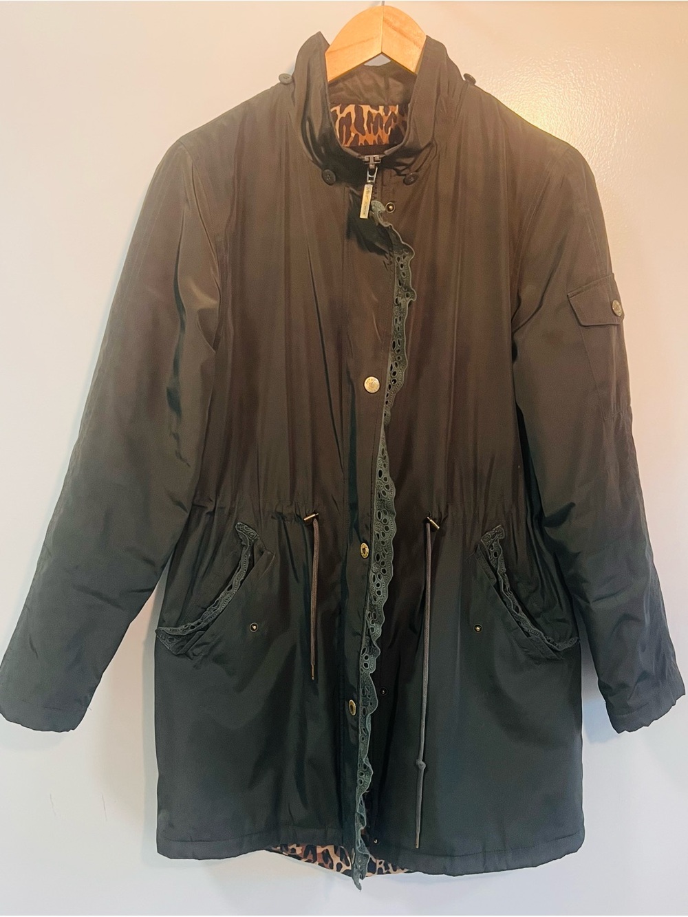 Betsey Johnson Olive Green Utility Coat - Picture 5 of 8
